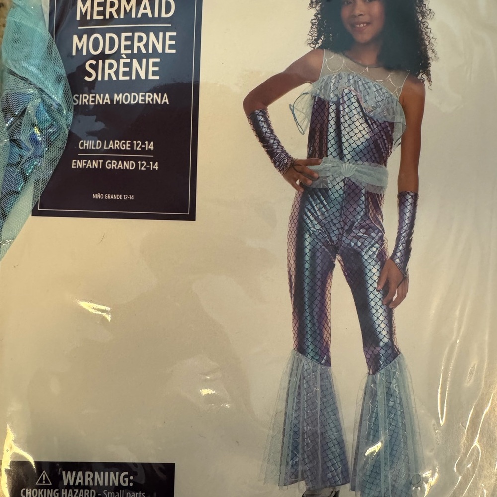 Mermaid Moderne Sirène Kids Costume - Never Worn